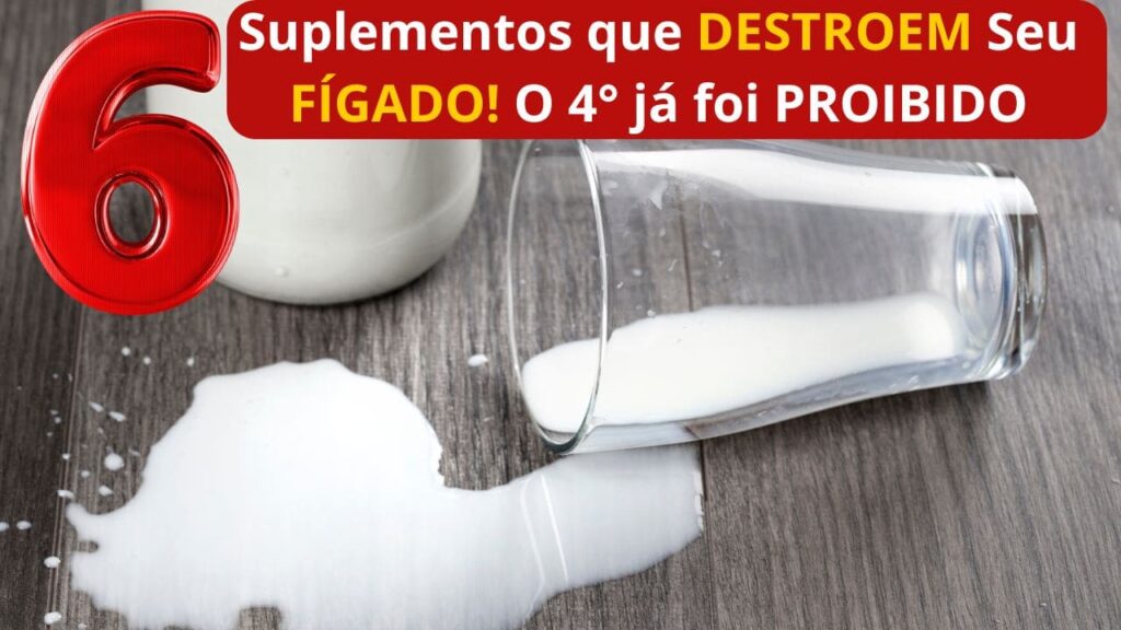 Suplementos que podem causar danos ao fígado, com destaque para o perigo de substâncias tóxicas.